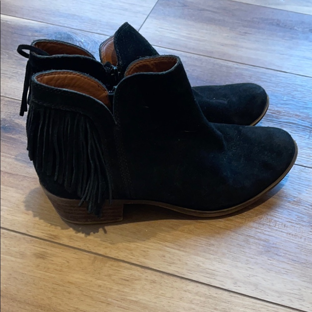 Fringe booties